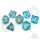 Crit Stones Aqua Astra Liquid Core RPG Dice Set