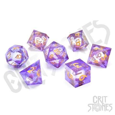 Crit Stones Dionysus Feast Liquid Core RPG Dice Set