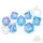 Crit Stones Pink Ice Liquid Core RPG Dice Set