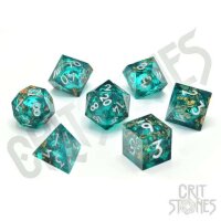 Crit Stones Forest Fountain Liquid Core RPG Dice Set