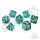 Crit Stones Forest Fountain Liquid Core RPG Dice Set