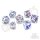 Crit Stones Meridian Mystique Electroplated Liquid Core RPG Dice Set