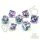 Crit Stones Nightshade Nectar Electroplated Liquid Core RPG Dice Set