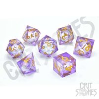 Crit Stones Arcane Sparkle Liquid Core RPG Dice Set