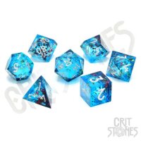 Crit Stones Mermaids Maelstrom Liquid Core RPG Dice Set