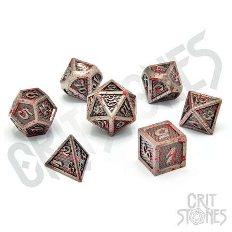 Crit Stones The Gladiator Metal RPG Dice Set
