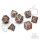 Crit Stones The Gladiator Metal RPG Dice Set