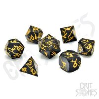 Crit Stones Torn Mystic Metal RPG Dice Set