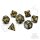 Crit Stones Torn Mystic Metal RPG Dice Set