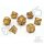 Crit Stones Marred Midas Metal RPG Dice Set