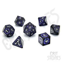 Crit Stones Astral Gleam Metal RPG Dice Set
