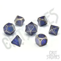 Crit Stones Paladins Pledge Metal RPG Dice Set