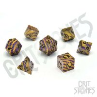 Crit Stones Dwarven Vein Metal RPG Dice Set