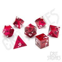 Crit Stones Dawn Blossom Metal RPG Dice Set