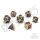 Crit Stones Charmheart Metal RPG Dice Set