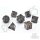 Crit Stones Lava Flow Metal RPG Dice Set