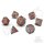 Crit Stones Fractured Fate Metal RPG Dice Set