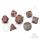 Crit Stones Fractured Fate Metal RPG Dice Set