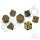 Crit Stones Gilded Nightshade Metal RPG Dice Set