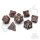 Crit Stones Barbaric Beast Metal RPG Dice Set