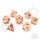 Crit Stones Pink Blossom Metal RPG Dice Set