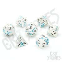 Crit Stones Iris Blossom Metal RPG Dice Set