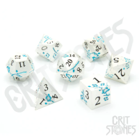 Crit Stones Iris Blossom Metal RPG Dice Set