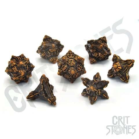 Crit Stones Tinkers Trove Metal RPG Dice Set