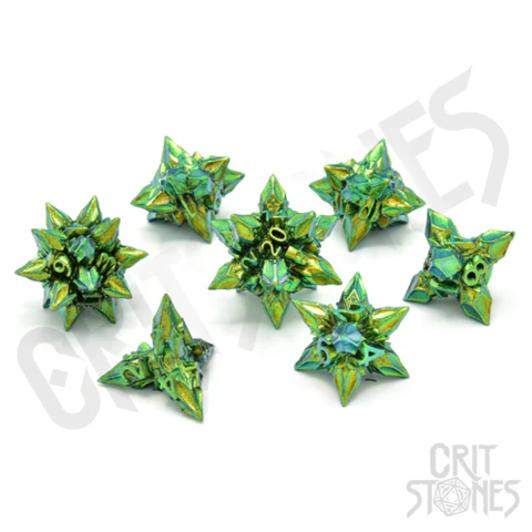 Crit Stones Unholy Bane Metal RPG Dice Set