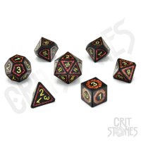 Crit Stones Volcanic Valor Metal RPG Dice Set