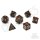Crit Stones Volcanic Valor Metal RPG Dice Set