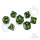 Crit Stones Raving Poison Metal RPG Dice Set