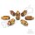 Crit Stones Ballistic Brass Metal RPG Dice Set