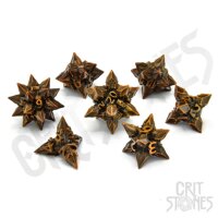 Crit Stones Dystopian Bane Metal RPG Dice Set