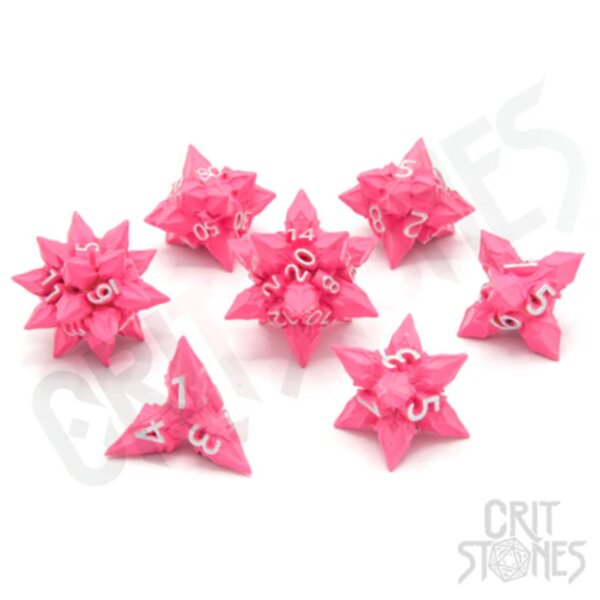 Crit Stones Blossom Bane Metal RPG Dice Set