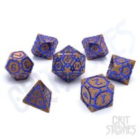 Crit Stones Wiztech Gears Metal RPG Dice Set