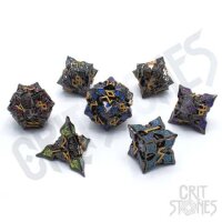 Crit Stones Nocturnal Aether Metal RPG Dice Set