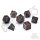 Crit Stones Red Wyrmskin Metal RPG Dice Set