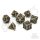 Crit Stones Dragons Legacy Hollow Metal RPG Dice Set