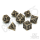 Crit Stones Dragons Legacy Hollow Metal RPG Dice Set