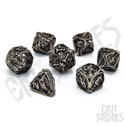Crit Stones Soulreaper Hollow Metal RPG Dice Set