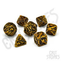 Crit Stones Royal Soulreaper Hollow Metal RPG Dice Set