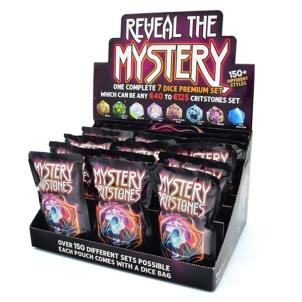 Crit Stones Mystery Dice Critstones Booster Box (15 Pieces)