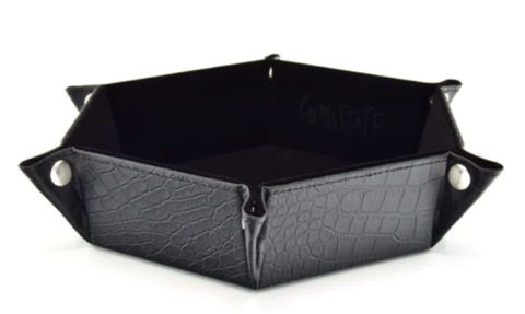 Crit Stones CritStones Foldable Dice Tray - Dragon Skin Edition - Black