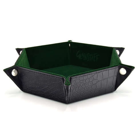Crit Stones CritStones Foldable Dice Tray - Dragon Skin Edition - Green