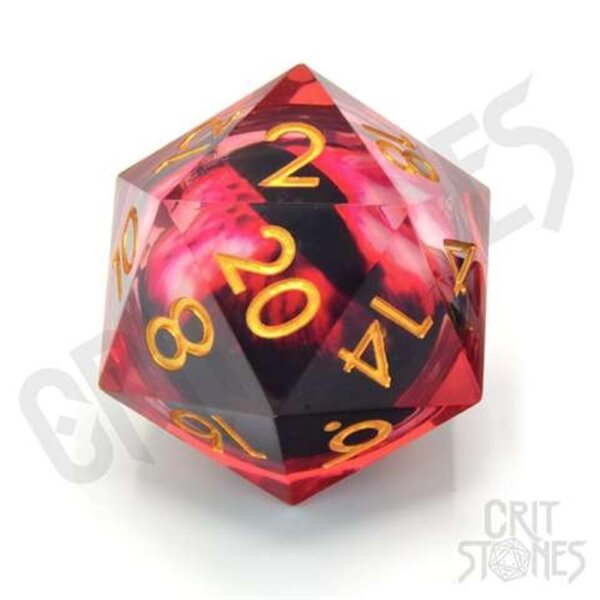 Crit Stones Blood Iris 33mm Floating Eye D20