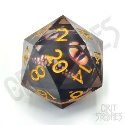 Crit Stones Looking Glass Luck 33mm Liquid Core D20