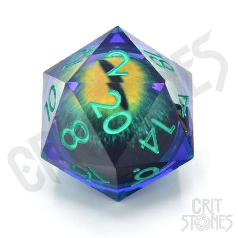 Crit Stones Forest Dragons Gaze 33mm Floating Eye D20