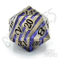 Crit Stones Engraved Elder 33m Metal D20