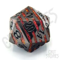 Crit Stones Pyroblade 33mm Metal D20